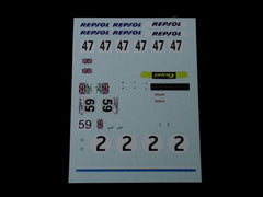 1/64 / HO Sponsors Sheet #54 slot car decals.