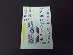 1/64 / HO Sponsors Sheet #60 slot car decals.