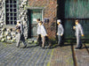 1/72 village diorama civilians figures walking.