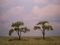 Acacia 3" Pro Series 2 Pk. trees for dioramas & slot car layouts.
