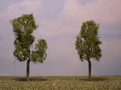 Aspen 3.5"-4" Premium Series 2 Pk. trees for dioramas & slot car sets.
