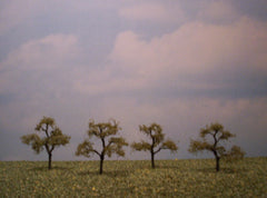 Beech 1.5" Pro Series 4 Pk. trees for dioramas & slot car layouts.