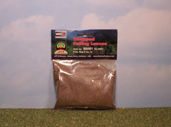 Fine chopped fallen leaves for dioramas & slot car scenery.