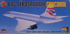 1/144 scale Concorde airliner plastic model airplane kit.
