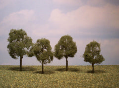 Deciduous 2"-3" Premium Series trees for dioramas & slot car layouts.