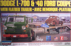 1/25 Dodge L-700 & trailer model kit.1940 Ford included.