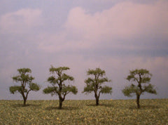 Elm 2" Pro Series 4 Pk. trees for dioramas & slot car layouts.