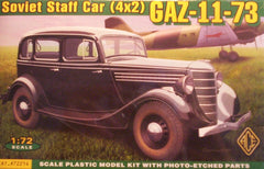 1/72 scale Gaz-11-73 WW2 Soviet staff car model kit.