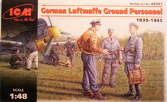 1/48 WW 2 German Luftwaffe ground personal military figures.