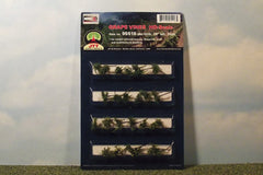 HO grape vines. 7/8" tall, 24 pack for dioramas & slot car scenery.