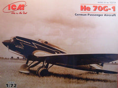 1/72 He 70G -1 German passenger aircraft model kit.
