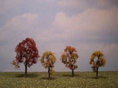 Maple Autumn 2"-3" Premium Series 4 Pk. trees for dioramas.