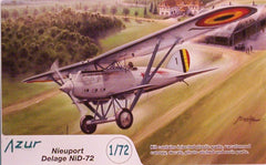 1/72 Nieuport Delage Nid - 72 military model airplane kit.