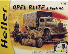 1/72 Opel Bliz with Pak 40 military vehicle model kit.
