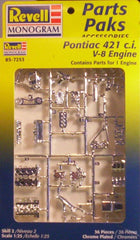 1/25 Parts Paks Pontiac 421 V8 engine model car kit.