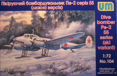 1/72 Pe-2 WW 2 Soviet dive bomber military model aircraft kit.