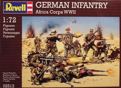 1/72 WW 2 German Infantry Africa Corps military figures.