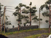1/72 diorama model kit old stone wall and cobblestone road. 