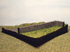 00 scale diorama kit with old European stone wall.