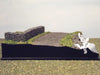 1:72 /1:76 old European stone wall,road and waves.