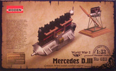 1/32 Mercedes D.III model aircraft engine kit.