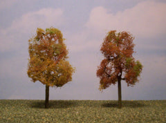 Sycamore Autumn 3.5"-4" Premium Series 2 Pk. trees for dioramas.