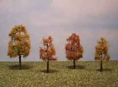 Sycamore Autumn 2"-3" Premium Series trees for dioramas.