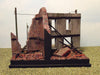 1/72 scale French ruined buildings diorama kit.