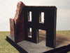 1/72 scale ruined building diorama kit.